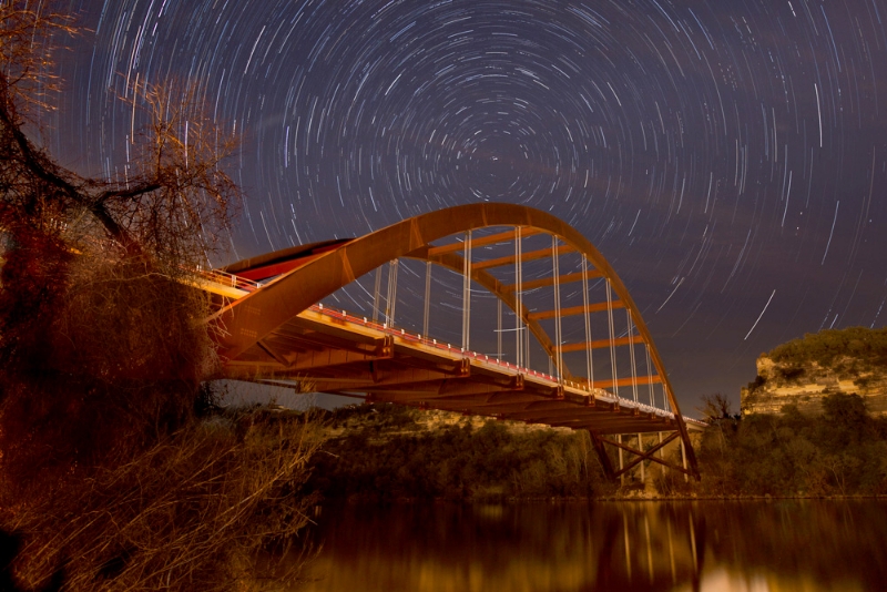 360 Star Trails by artist Derris Lanier